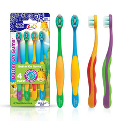 Kids Butter on Gums Toothbrush – 4 Pack