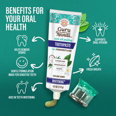 Hydroxyapatite & Neem Whitening Toothpaste, Fluoride Free – 4.2 oz