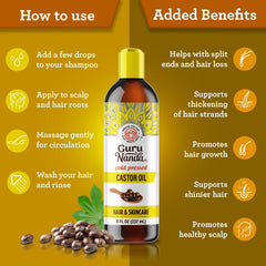 Cold Pressed Castor Oil – 8 fl oz
