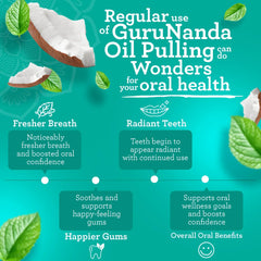 Cocomint Oil Pulling with 7 Essential Oils & Vitamins D3, E & K2 – 8 fl oz – 6 Pack