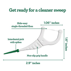 2-in-1 Dental Floss Picks (40-Count)