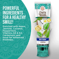 Hydroxyapatite & Neem Whitening Toothpaste, Fluoride Free