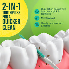 2-in-1 QuickPik Toothpick – 60 Count