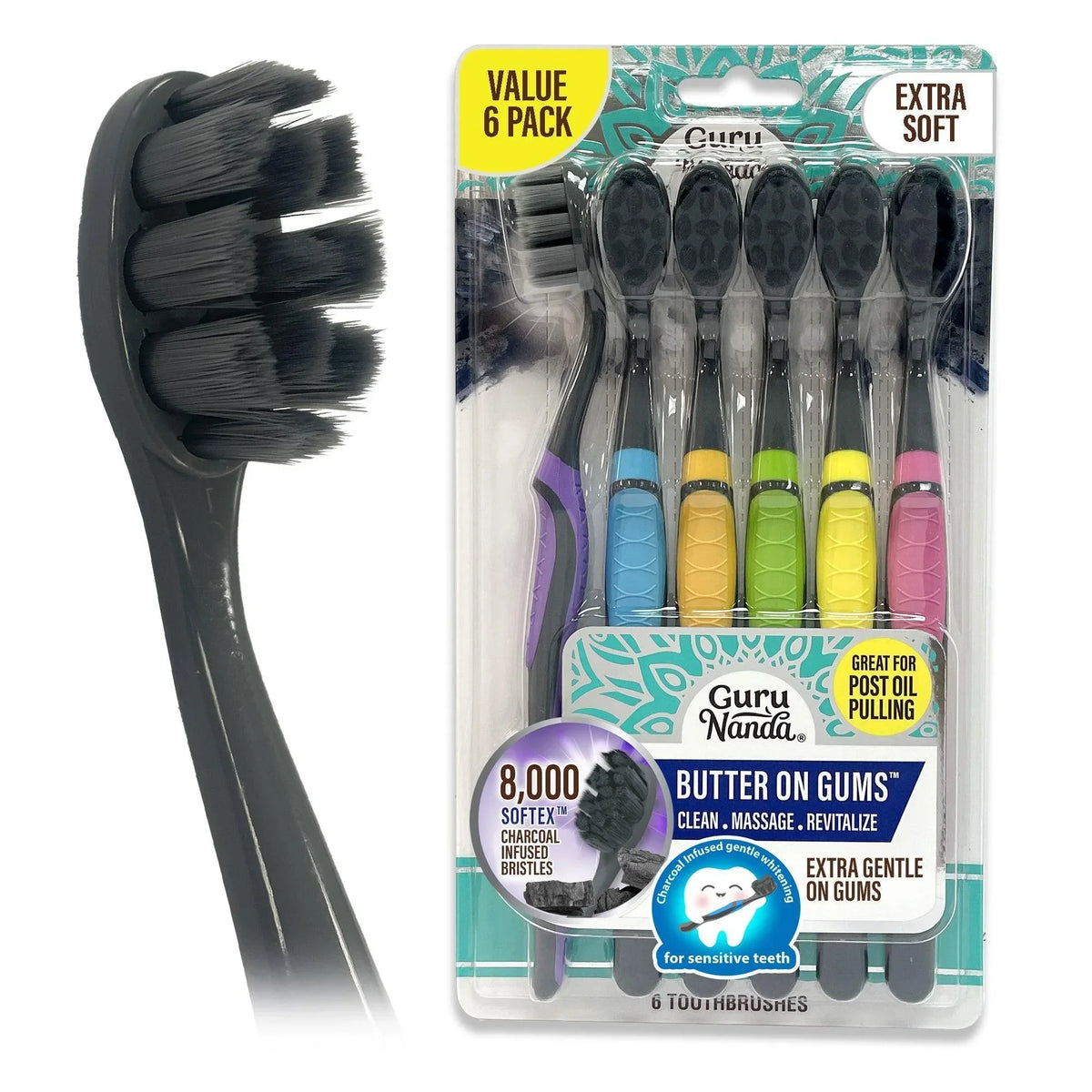 Butter On Gums Charcoal Toothbrush