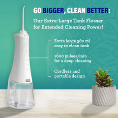 Deep Clean Dental Water Flosser 2.0 XL (380ml) - White