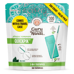2-in-1 QuickPik Toothpick with Travel Case – 300 Count