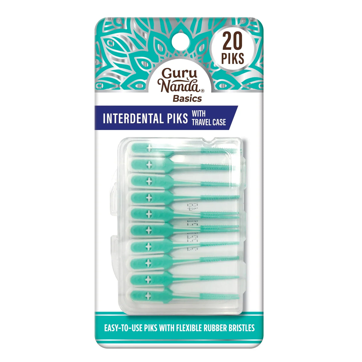 Interdental Picks with Travel Case – 20 Count